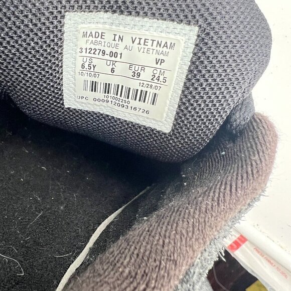 Nike Air Morgan 6.0 Youth Size 6.5Y Women 8 312279 001 Black Suede Low Shoes - Picture 12 of 13